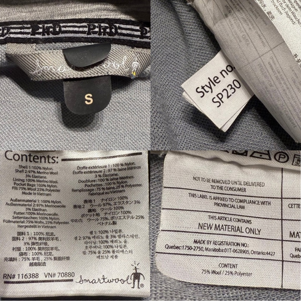 Smartwool PhD SmartLoft Divide Full Zip Jacket Wo… - image 5